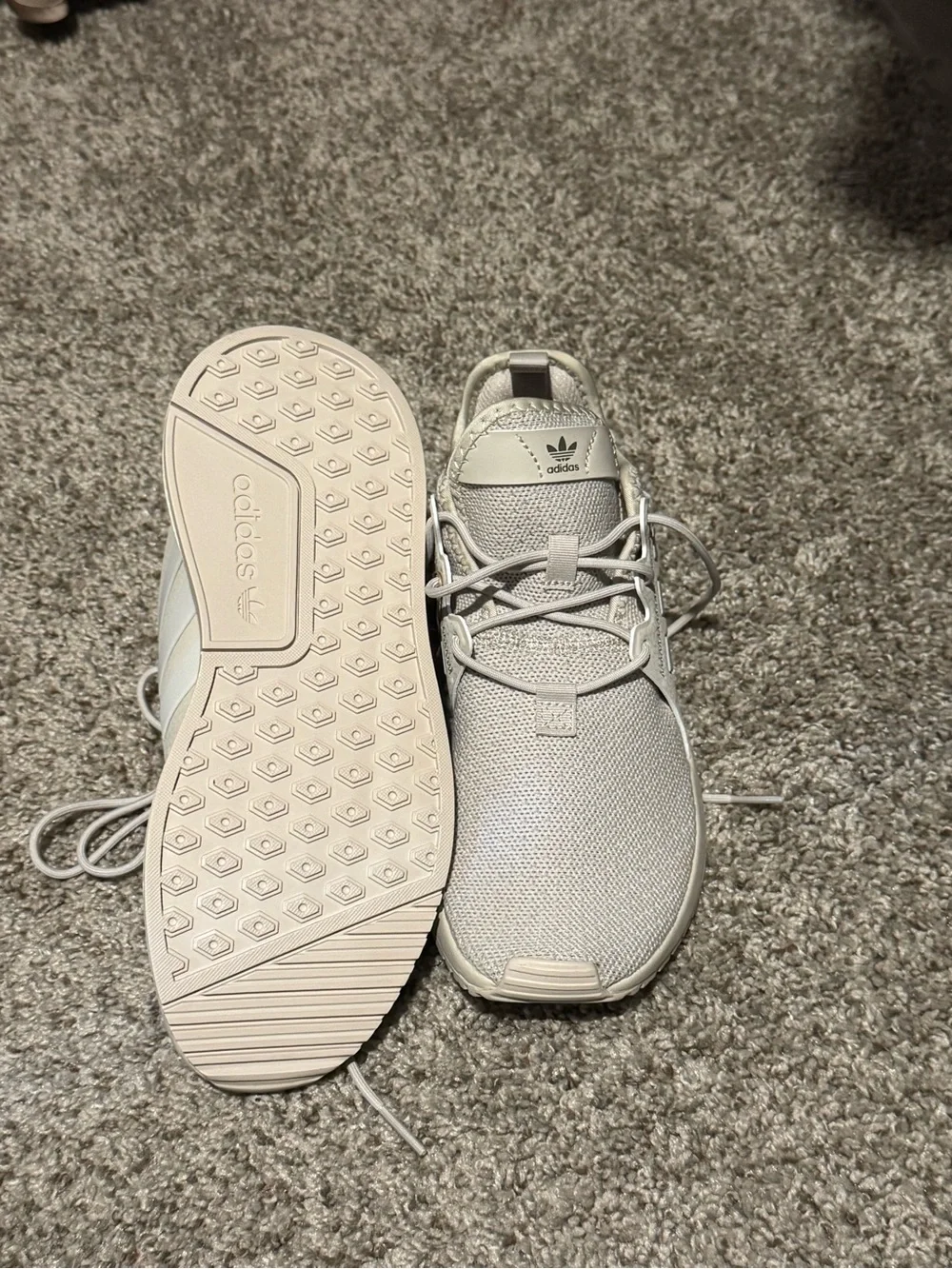 adidas women’s Natural Beige Knit Sneaker